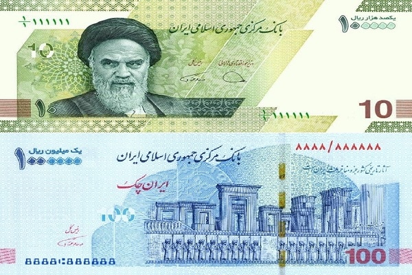 خطوط و نمادها در طراحی چک پول ۱۰۰ هزار تومانی